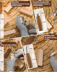 Wood Carving Kit, 23Pcs Wood Carving Tool with 4PCS Wood Carving Knives & 5PCS Detail Knives 9 Basswood Blocks & Gloves & Roll Bag & Strop Block & Polishing Compound Whittling Kit Hobbies for Adults