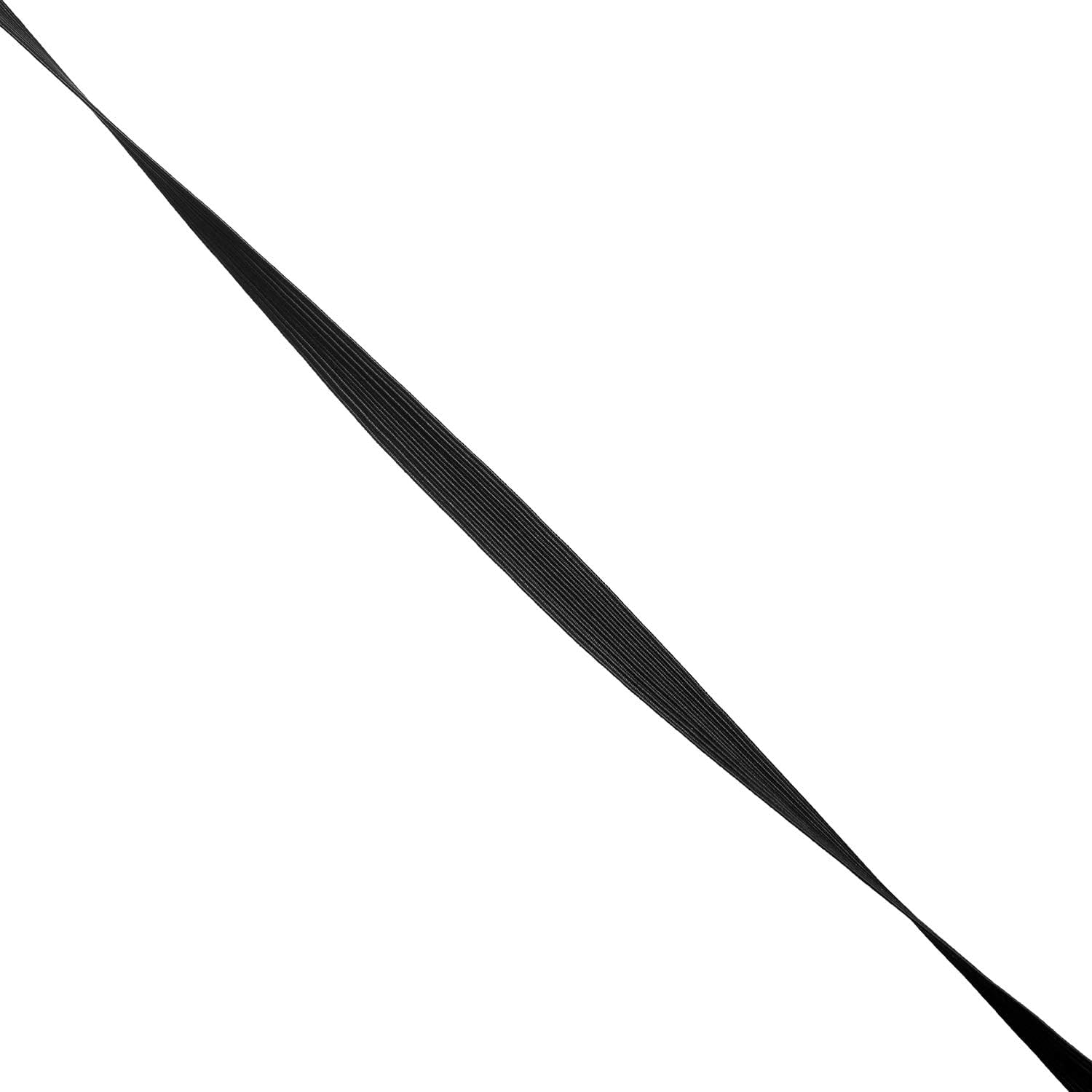 50 Yards Length 1/2" Width Flat Elastic Band for Sewing Stretch Elastic Cord for DIY Projects, Arts &amp; Crafts (Black)