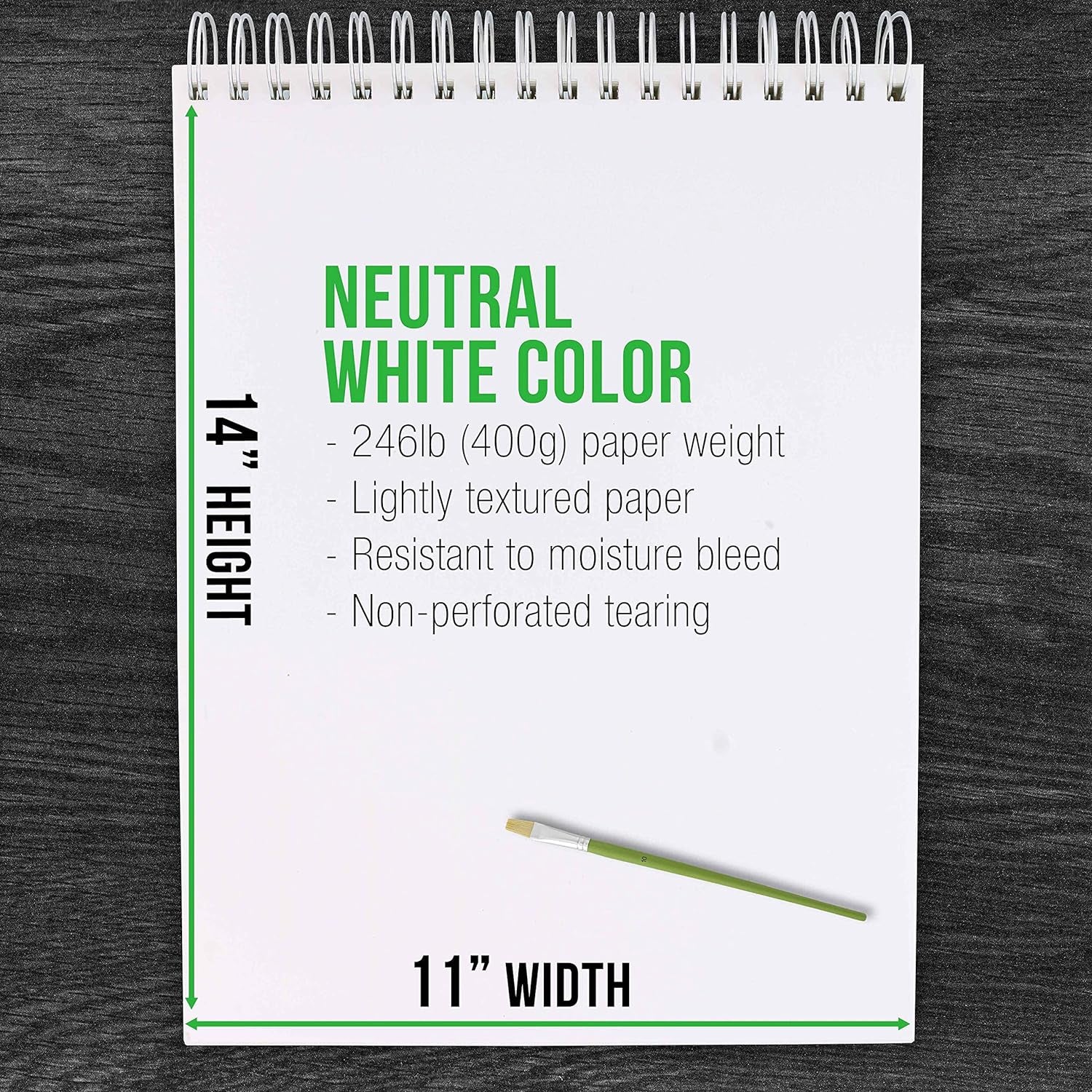 9" X 12" Premium Extra Heavy-Weight Acrylic Painting Paper Pad, 246 Pound (400Gsm), Spiral Bound, Pad of 12-Sheets (Pack of 2 Pads)