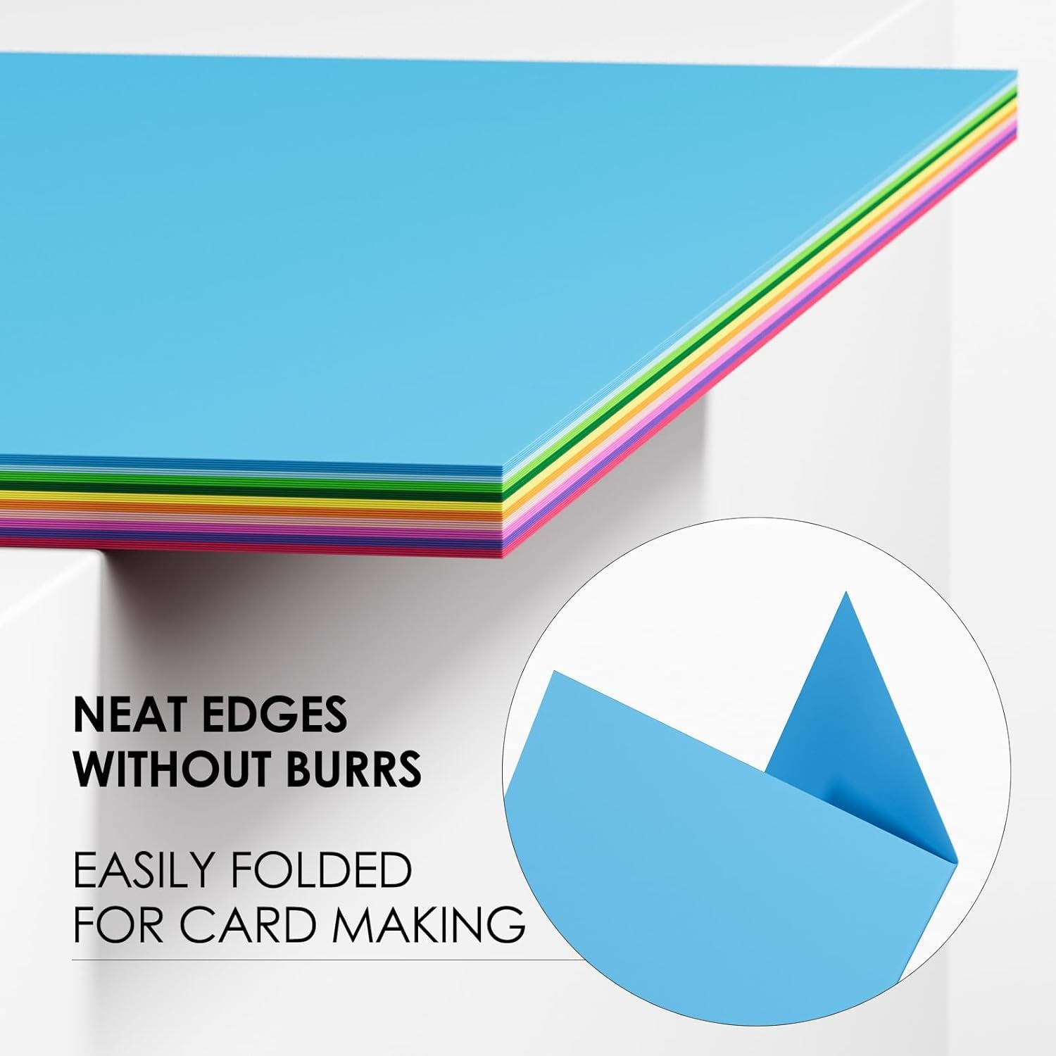 40 Sheets Colored Cardstock, 10 Assorted Colors 8.5 X 11 Cardstock Paper, Cardstock 180Gsm/65 Lb Card Stock Colored Paper, Card Stock Paper for Card Making, Crafting, Scrapbooking, Decors