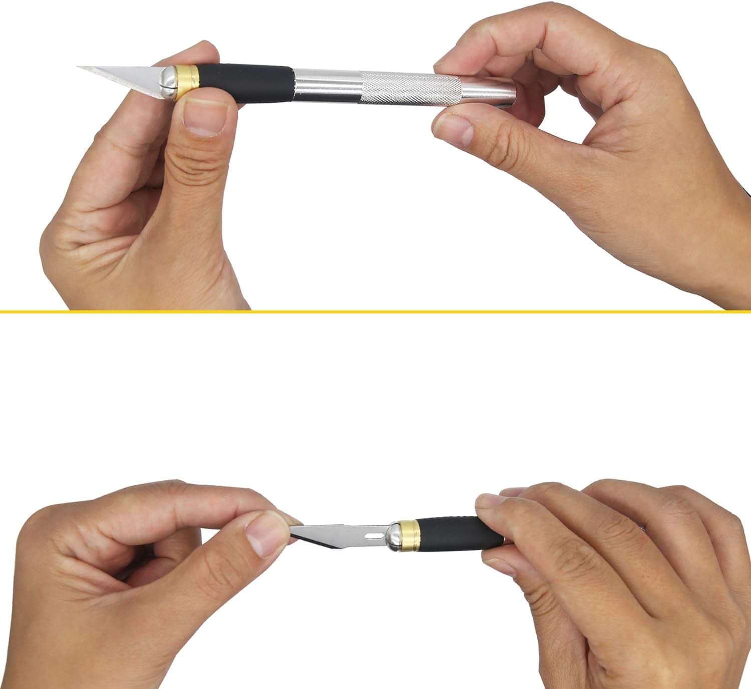 Hobby Knife Set- 45Mm SKS-7 Rotary Cutter and Precision Knife for Art, Quilting and Crafting,12 Bonus Blades