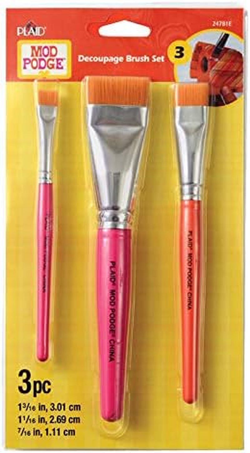 Brush Set DECOUPAGE 3PC