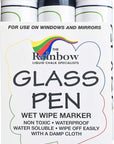 Glass Pen Window Marker: Jumbo Liquid Chalk Window Markers for Glass Washable, Car Marker or Mirror Paint Pen - Car Windows, Storefront Windows & Party, Holiday (3 Pens - Black & White - Wide Tip)