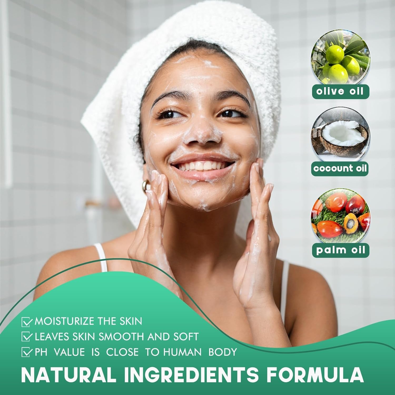 1LB & 2LB Unscented Glycerin Soap Base DIY Handmade Soap Moisturizing Melt and Pour Soap Base for Crafting, Vegetable Glycerin & Coconut Oil, Easy to Cut (Transparent, 2LB)