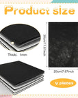 Felt Sheets for Crafts 9PCS 11.8 * 7.9In Wool Stiff Felt Sheets Soft Fabric Skin Felt DIY Patchwork Rug Arts and Crafts Fabric Pieces (Black+White+Gray)