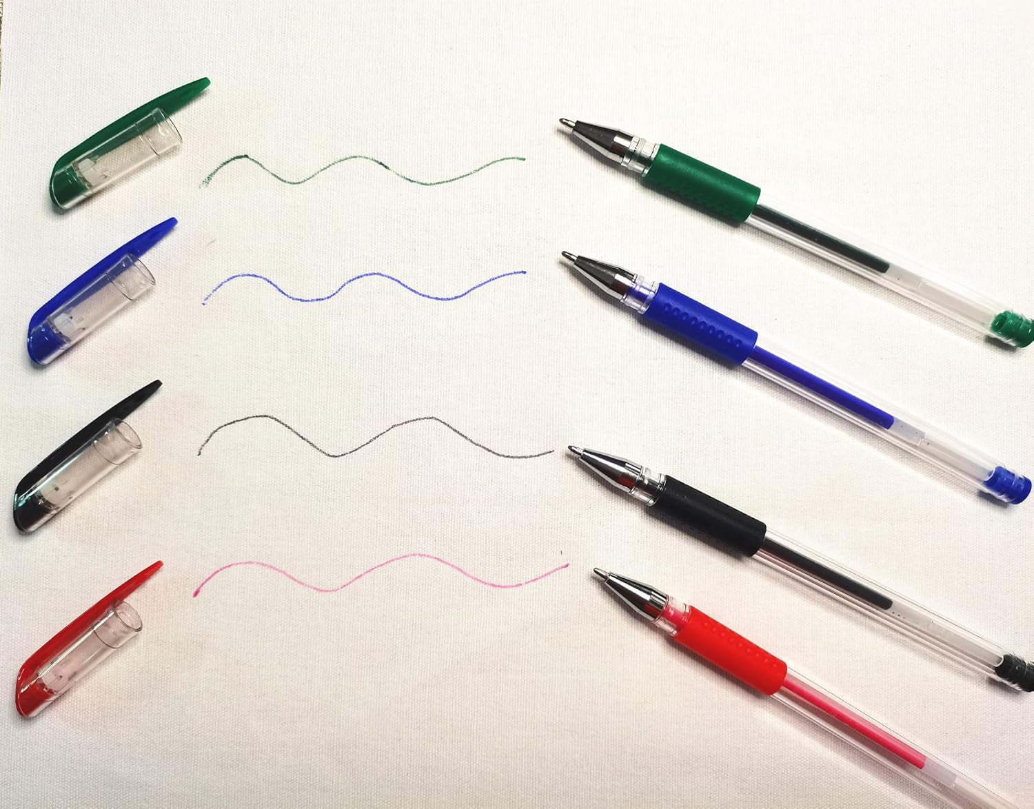 5 Colors Stick Heat Erasable Fabric Marking Pens with 10 Free Refills, 5-Pack of Assorted Colors, (White,Red,Blue,Black,Green)