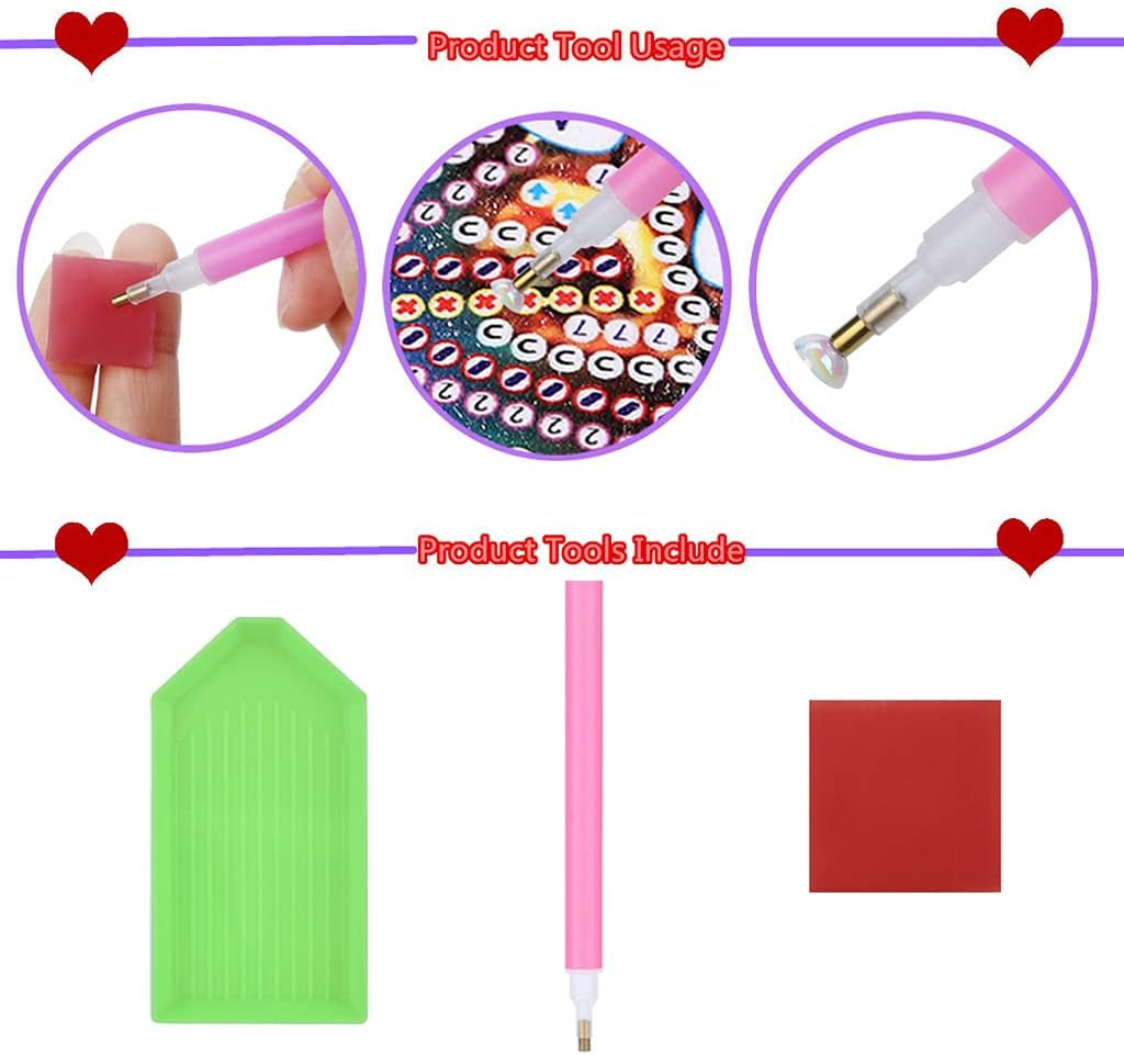 5D Peacock Diamond Painting Kits Hanging Pendants Wall Art Colored Imitation Glass Art Point Drill Crystal Diamond Art Window Pendants Home Garden Wall Door Birthday Festival Gifts