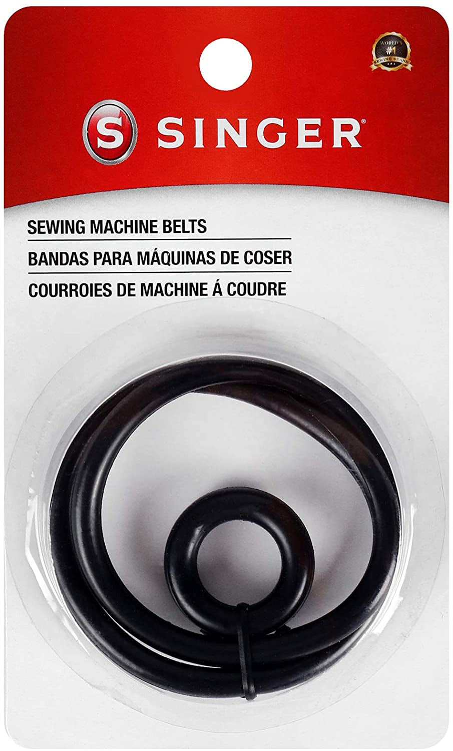 2125 Sewing Machine Belt and Bobbin Winding Belt, Black