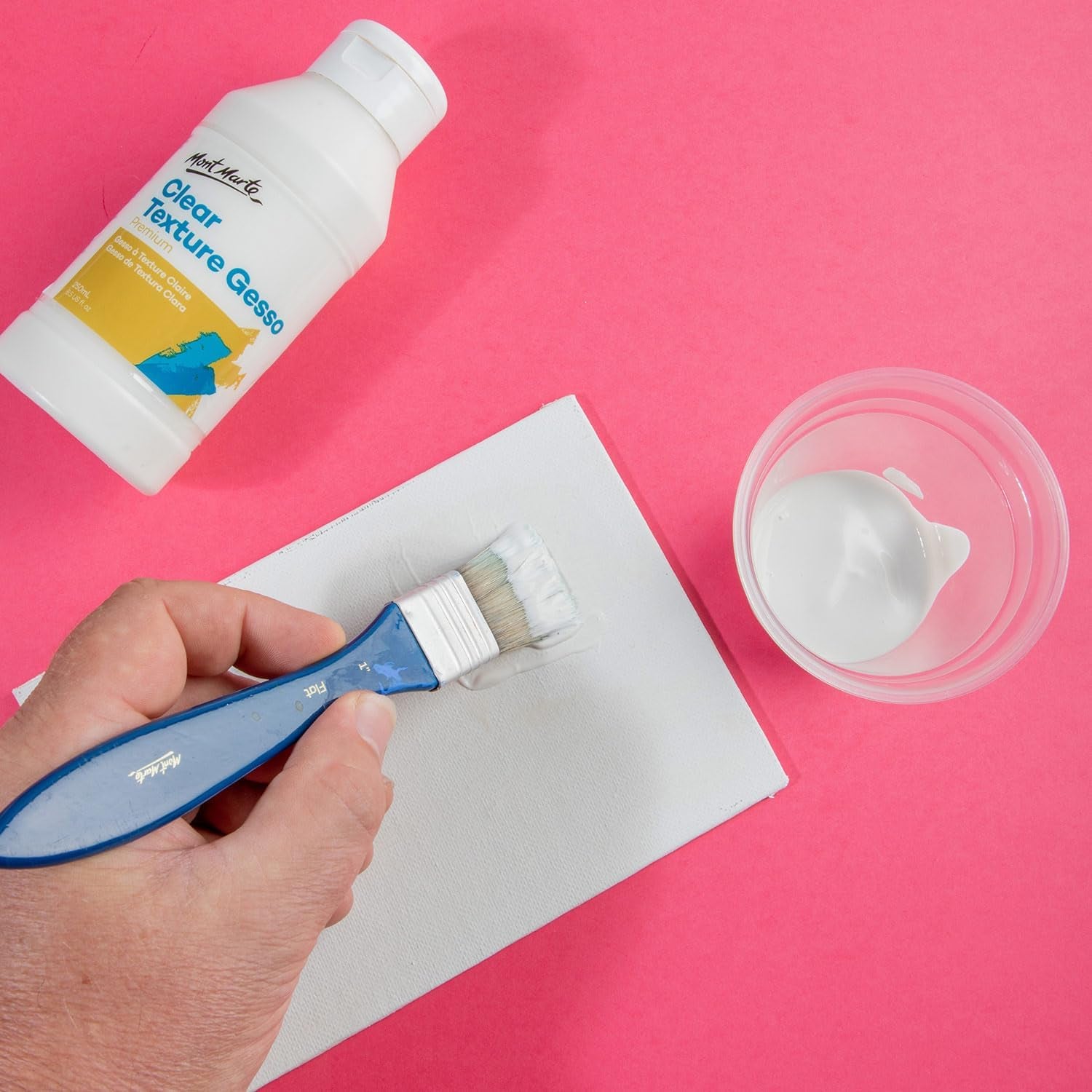 Premium Clear Texture Gesso Acrylic Medium 8.45Oz (250Ml)