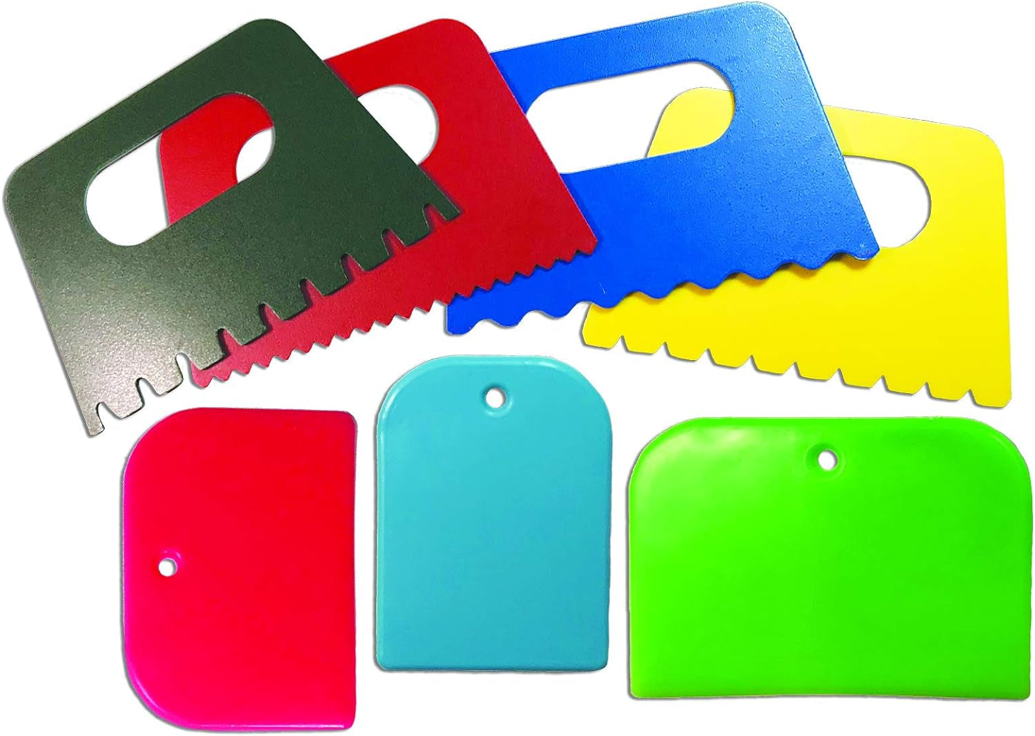 R5451 3 by 5-Inch Paint Scrapers, 4 Designs, 7-Count