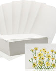 100Pcs 100% Rag Cotton White Watercolor Paper Cold Press Paper Bulk 140Lb Heavyweight Paper Watercolor Paper Cards Watercolor Drawing Student Artist for Kids,4 X 6 Inch
