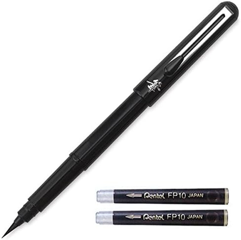 Arts Portable Pocket Brush Pen (Medium Point), 1Pen &amp; 2Refills