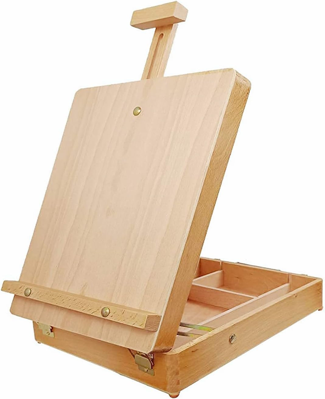 Tabletop Easel Beechwood Art Easel for Painting Canvases Table Easel Stand for Painters Painting by Numbers, Students Beginners Artist Adults