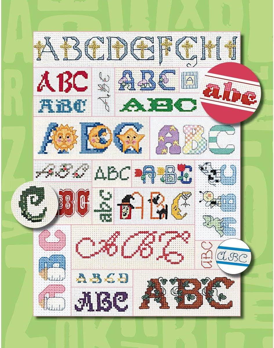 a Big Collection of Alphabets Book, Cross Stitch Alphabet Pattern Books, Cross Stitch Letters Bible, Alphabet Cross Stitch Kits, Cross Stitch Letter Patterns