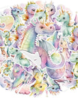 25 s Pink Dragon Stickers - Whimsical Decor for Girls' Baby Shower or Birthday, Fantasy-Themed Party Favors