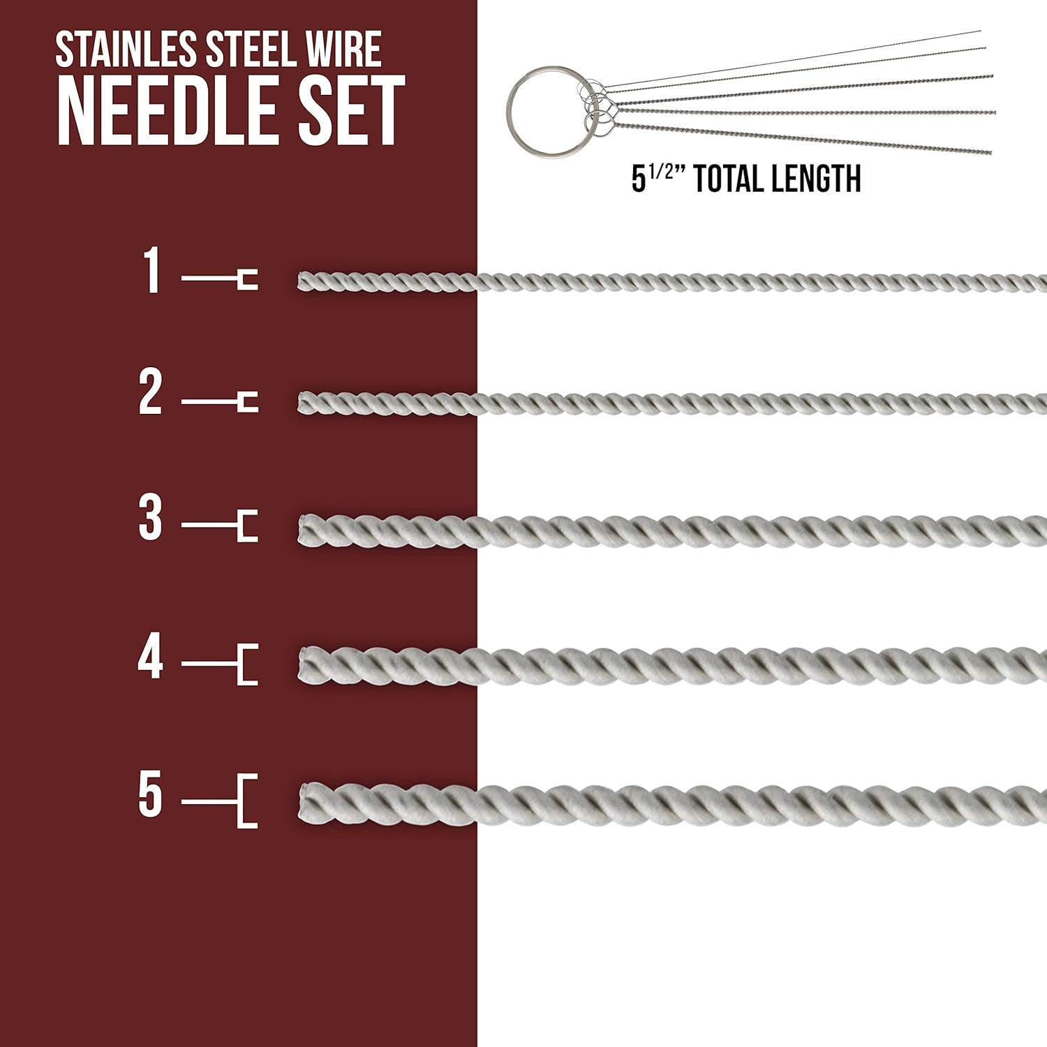 13 Piece Airbrush Cleaning Kit - Glass Cleaning Pot Jar with Holder, 5 Pc Cleaning Needles, 5 Pc Cleaning Brushes, 1 Wash Needle, & How to Link Card