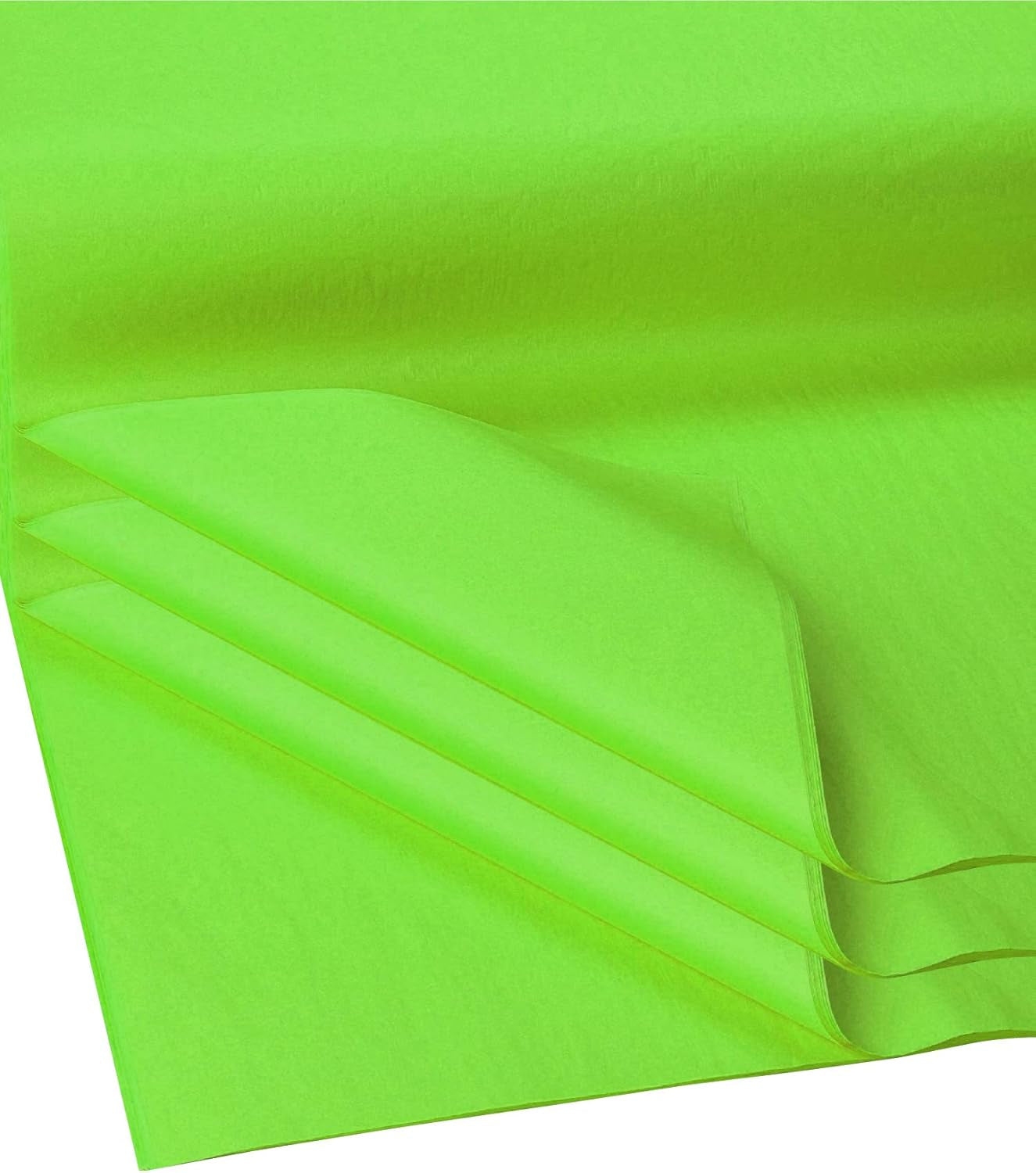 Gift Wrap Tissue Paper | Size: 15 Inch X 20 Inch | Count: 100 Sheets (Green)