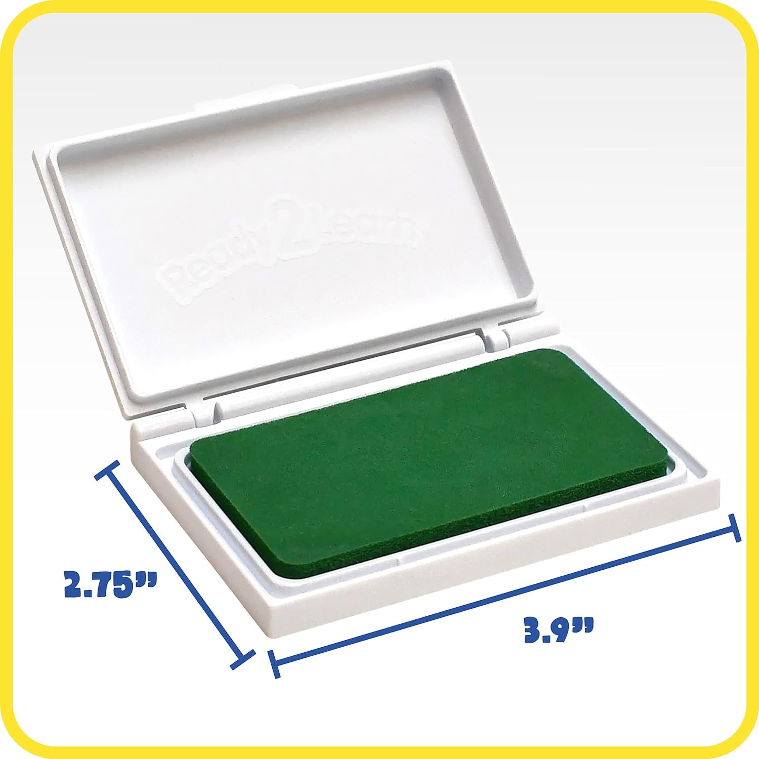 Washable Stamp Pad - Green - Non-Toxic - Fade Resistant - Perfect for Scrapbooks, Posters and Cards