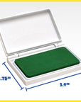 Washable Stamp Pad - Green - Non-Toxic - Fade Resistant - Perfect for Scrapbooks, Posters and Cards