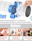 Sublimation Tumblers Pinch 20 Oz, with Heat Tape Dispenser, Pinch Tumbler Clamp Grip Tool, Supplies for Sublimation Paper & Tumblers with 2 Rolls Sublimation Blanks Thermal Tape (Blue)