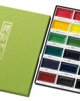 GANSAI TAMBI Watercolor Paint 24 Colors Set “Metallic Colors”, Professional-Quality, for Beginners Artists, Kids, Adults, Made in Japan