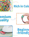 25000 Mini Fuse Beads Kit, 2.6Mm Beads, Tiny Melty Beads in 48 Colors for Boys and Girls, Fuse Beads Set with 4 Pegboards, 3 Tweezers, 3 Ironing Paper for Arts, Crafts & Gifts