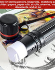 3PCS Poster Tube, Small Poster Tube with Strap, Art & Poster Storage Transport Tubes, Carry Document, Blueprint, Drawing and Artwork, round Poster Holder Tube Cases Expand from 17.5 to 28 Inch