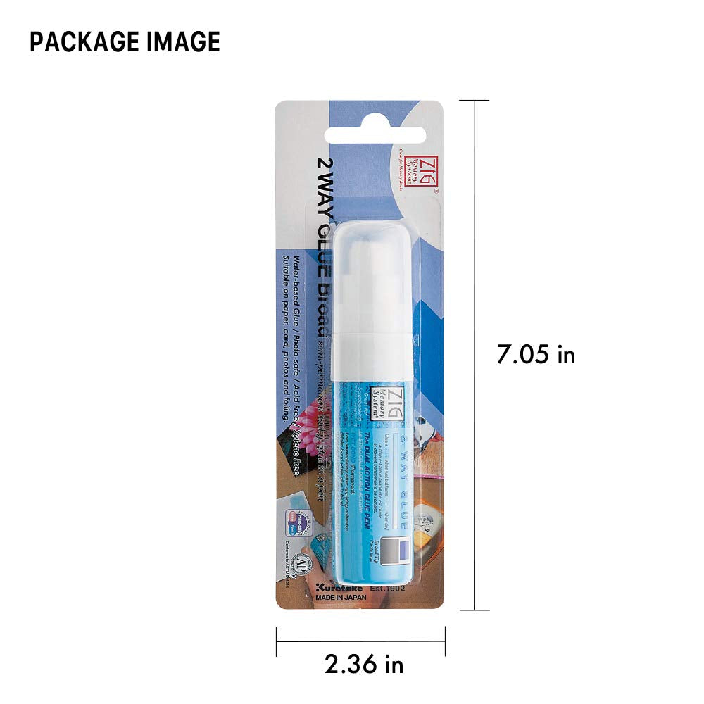 2 Way Glue Stick Pen, Board Tip,15Mm Tip, Ap-Certified, Made in Japan