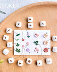 Mini Polymer Clay Cutters - 15 Shapes Mini Flower Polymer Clay Cutters for Earrings Making, Leaf Clay Earring Cutter Set, Clay Cutters for Polymer Clay Jewelry