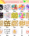Friendship Bracelet Kit, 16800Pcs, 96 Colors Polymer Clay Beads & 24 Colors Glass Seed Beads, 400 Letters Beads，Bracelet Making Kit for DIY Jewelry Making&Friendship Bracelet Making