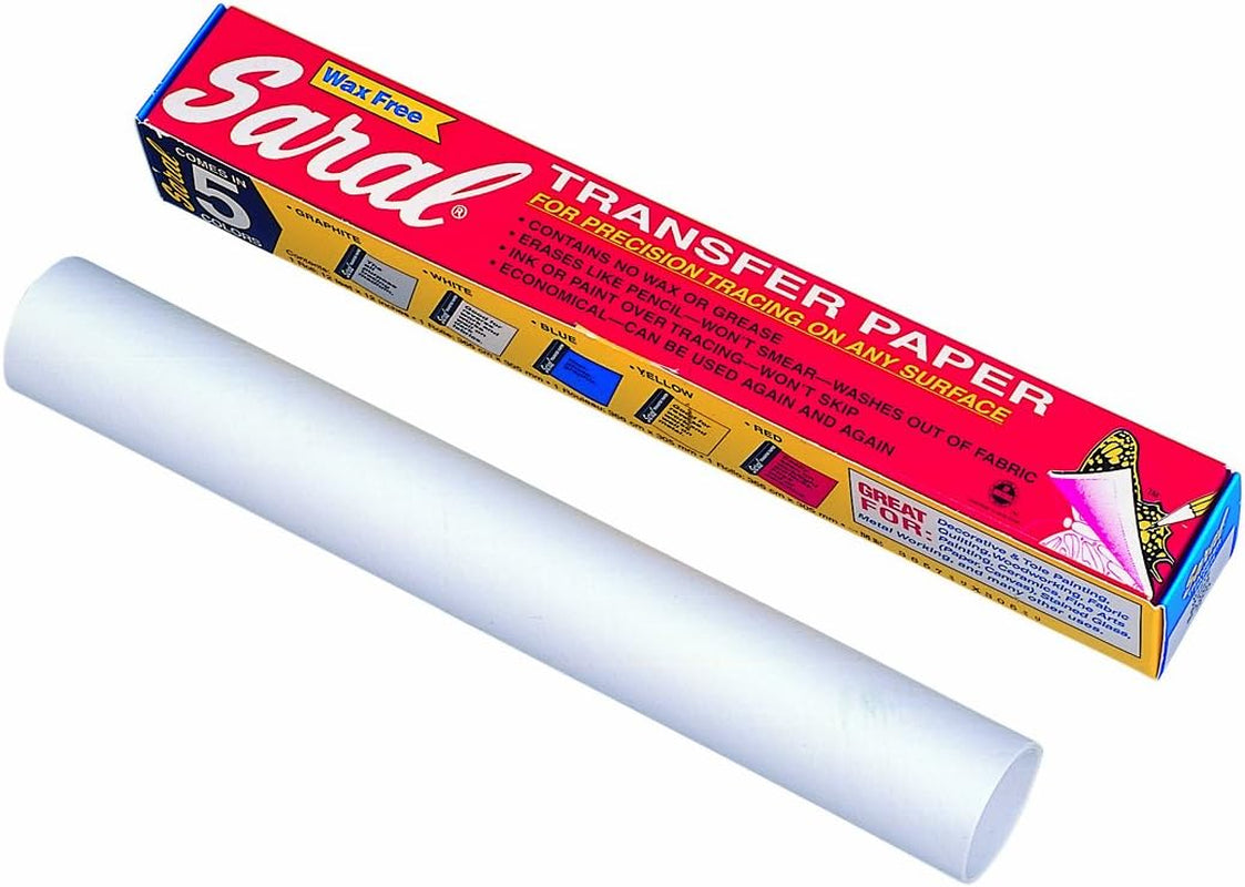Saral Paper Corp Wax Free Transfer Tracing Paper - White - 12 Inches X 12 Foot Roll