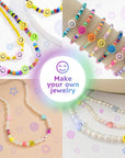 650 Pcs of Smiley Face Beads, 7X4 Mm, Big Pack | Mixed Colorful Beads, Happy Face Beads for DIY Jewelry Bracelet Earring Necklace Craft Making Supplies