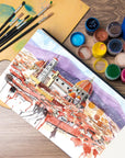 5.5" X 8.5" Watercolor Pad, Pack of 2 (76 Sheets), 110 Lb (230 GSM), Acid-Free Paper, Watercolor Book with Linen Bound for Watercolor Techniques and Mixed Media