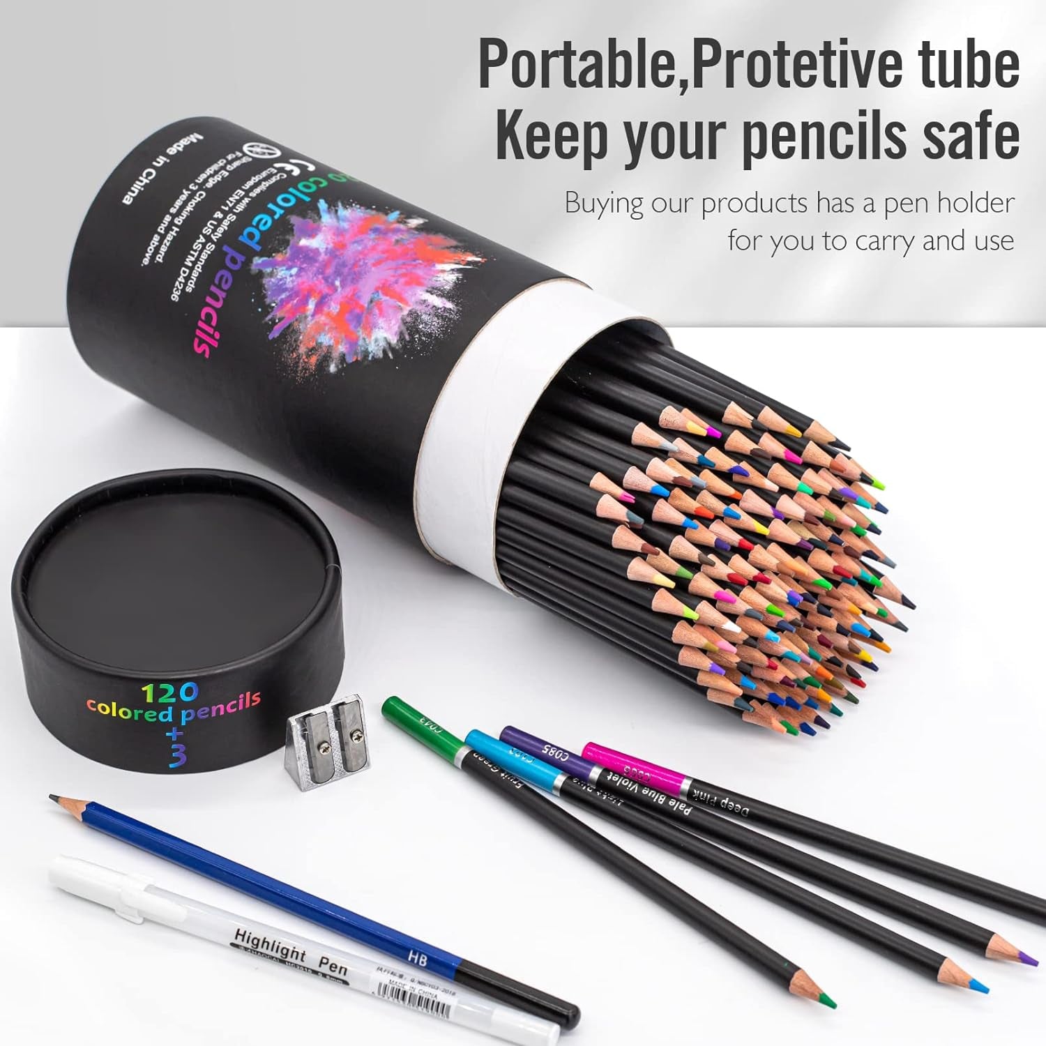 120-Color Colored Pencils, Premium Art Drawing Pencils for Adult Coloring Books, Soft Core, Coloring Pencils for Adults Beginners Kids