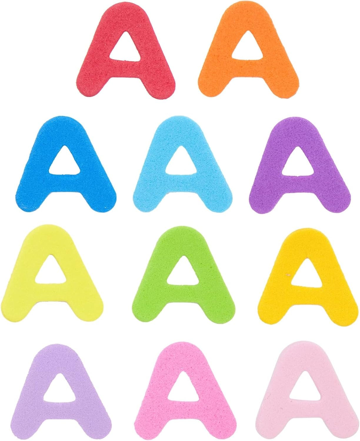 1560-Pieces Foam Letter Stickers for Crafts, 60 Sets of Self-Adhesive A-Z Alphabet Letters (12 Colors, 0.87 In)
