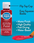 Palmer 2Oz 16 Color Acrylic Paint Set, Perfect Color Selection