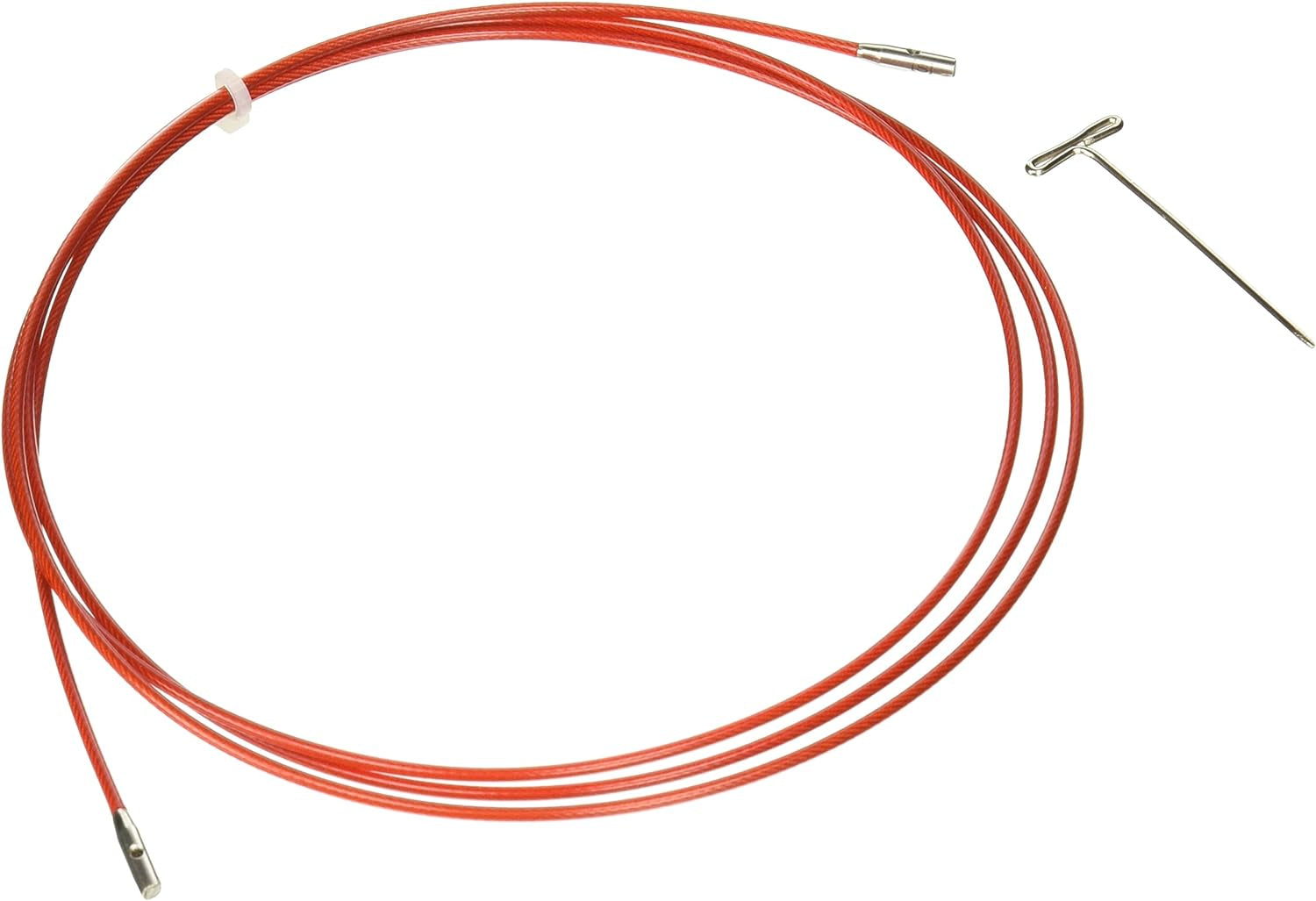 8-Inch Twist Lace Interchangeable Cables, Small, Red (7508-S)