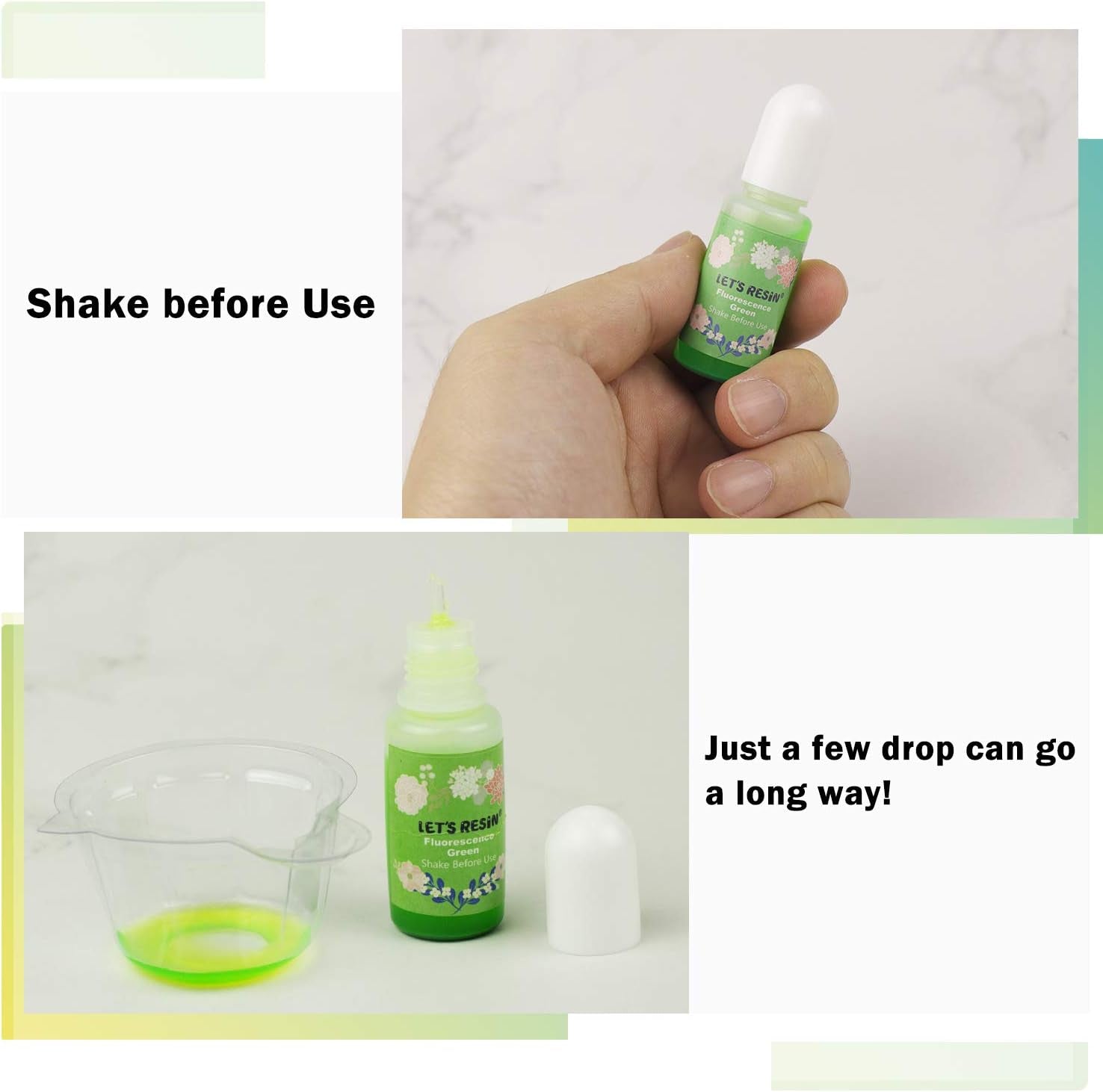 Epoxy Resin Dye,15 Color Translucent Epoxy Resin Pigment,Odorless Concentrated Epoxy Resin Paint Each 0.35Oz,Liquid Resin Colorant for Resin Coloring,Epoxy Resin,Resin Molds