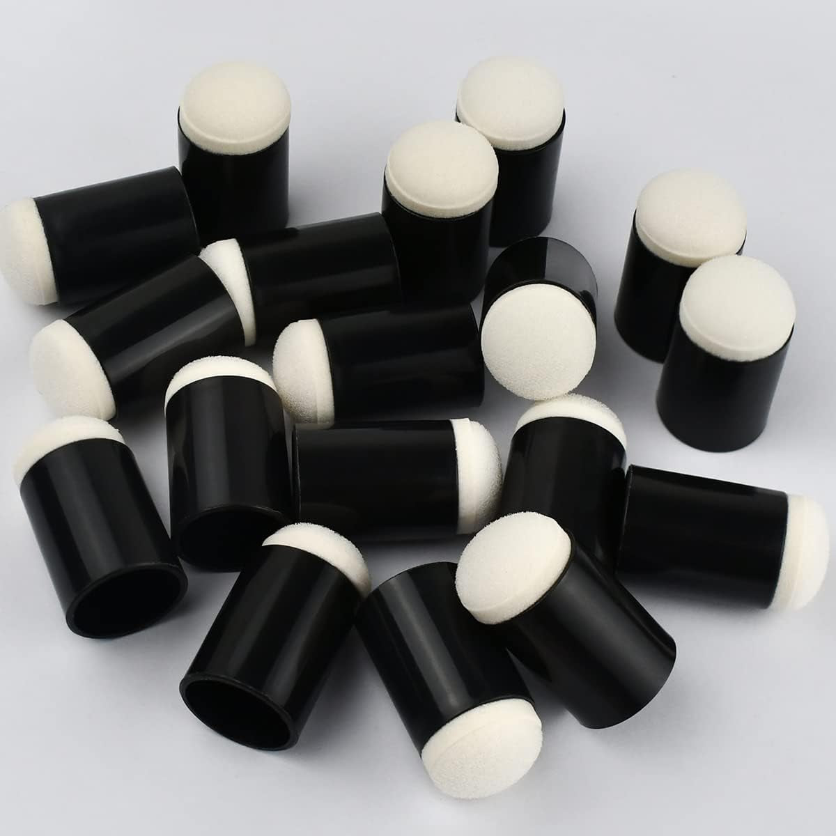 30 Pcs Craft Finger Sponge Daubers Drawing Project Finger Painting Sponge Set for Card Making, Painting, Stamping, Ink