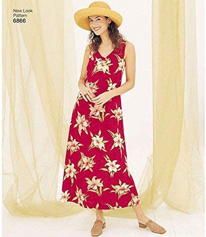 Sewing Pattern 6866 Misses Dresses, Size a (S-M-L-XL)