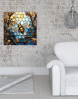 5D Diamond Painting Kits for Adults,Honey Bee Diamond Art Stained Glass Kits for Beginner DIY Diamond Dots Bead Art, Full round Diamond Painting Gem Art Wall Decor 12X12 Inch