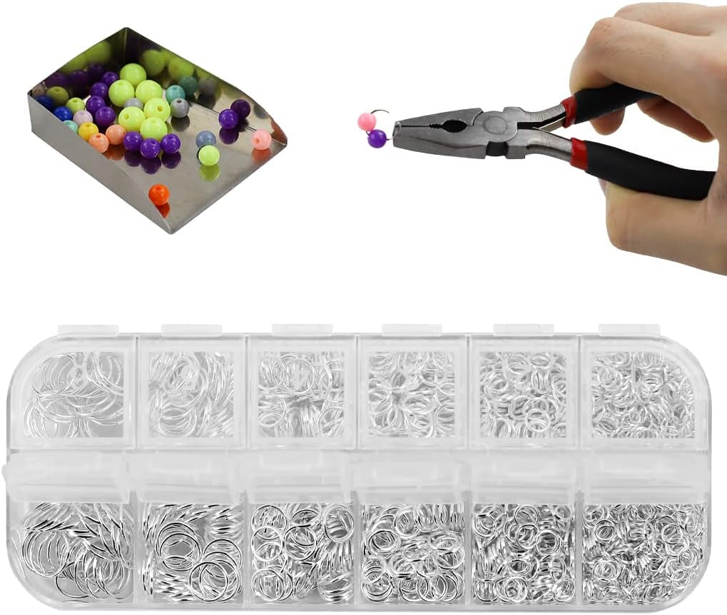 Bead Board for Jewelry Making Bead Tray Beading Supplies Flocked Design Necklace Maker Bracelet Making Trays Measurement Board Handmade DIY Craft Tools Kit with Jewelry Pliers