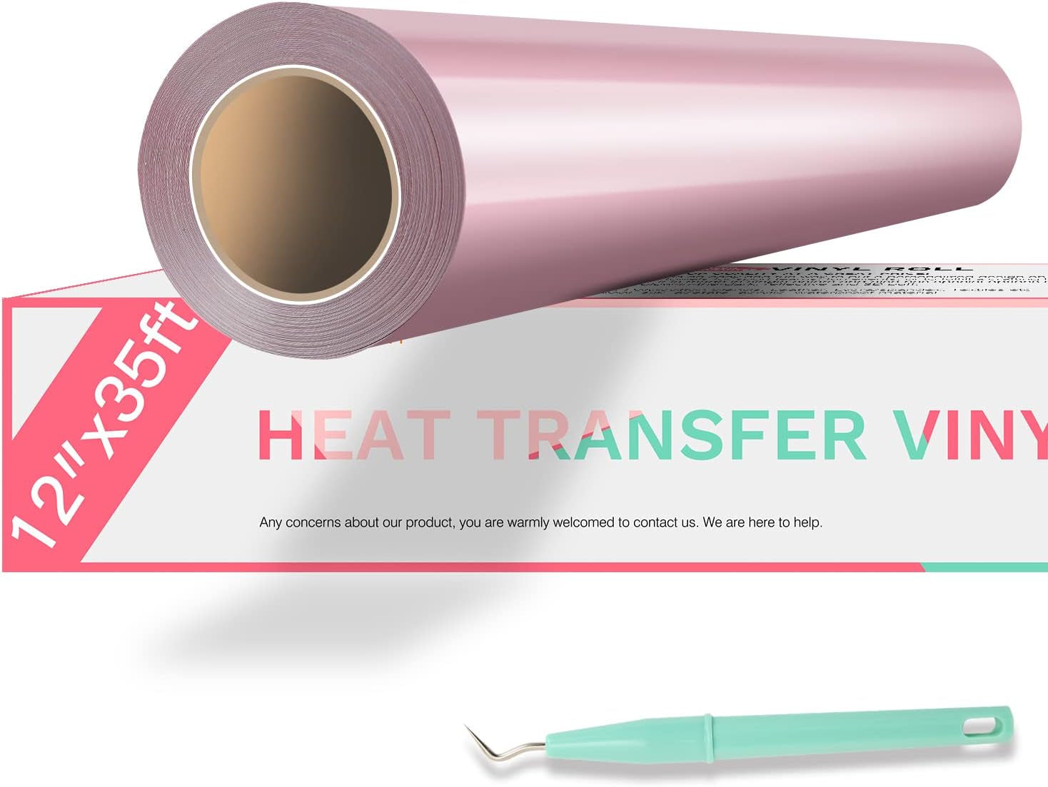 Puff Vinyl Heat Transfer - 12&quot; X 15FT White Puff Vinyl Heat Transfer for T Shirts, White Puff HTV Vinyl Heat Transfer for Cricut &amp; Cameo - Easy to Cut &amp; Weed for Heat Vinyl Design(White)