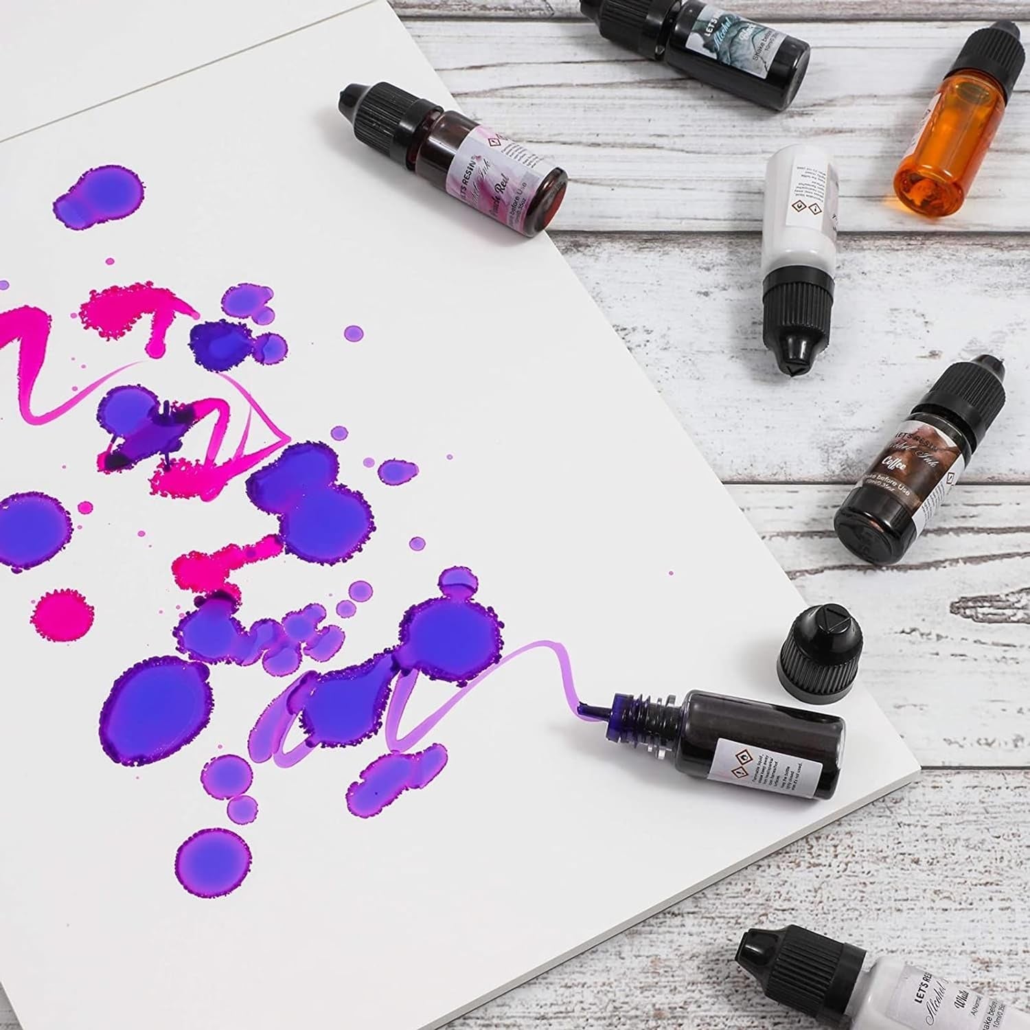 Alcohol Ink Pad Art Paper (8.5 X 11 Inches, 25 Sheets)