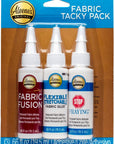 Fabric Specialty Glue .66Oz 3/Pkg, Clear