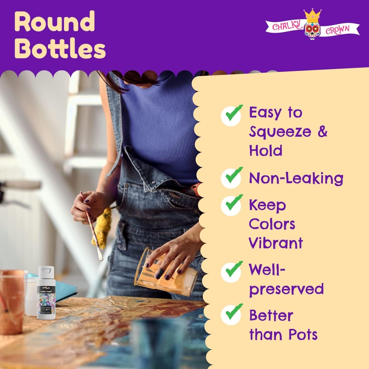 Permanent Fabric Paint for Clothes, 15 Colors - Fabric Paint for Canvas Textile Paint Cloth Paint Fabric Paint Set Fabric Paints Child Safe Paint for Fabric with 10 Brushes & Storage Box (60Ml Each)