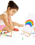 12 Pack Table Top Easels for Painting, 9.5 Inch Painting Easel Natural Wooden Canvas Stand Foldable A-Shaped Frame Wood Display Canvases Easels Set for Adults Artist Students