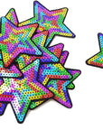 12PCS Sequins Star Patche Appliques for Embroidery (Coloful)