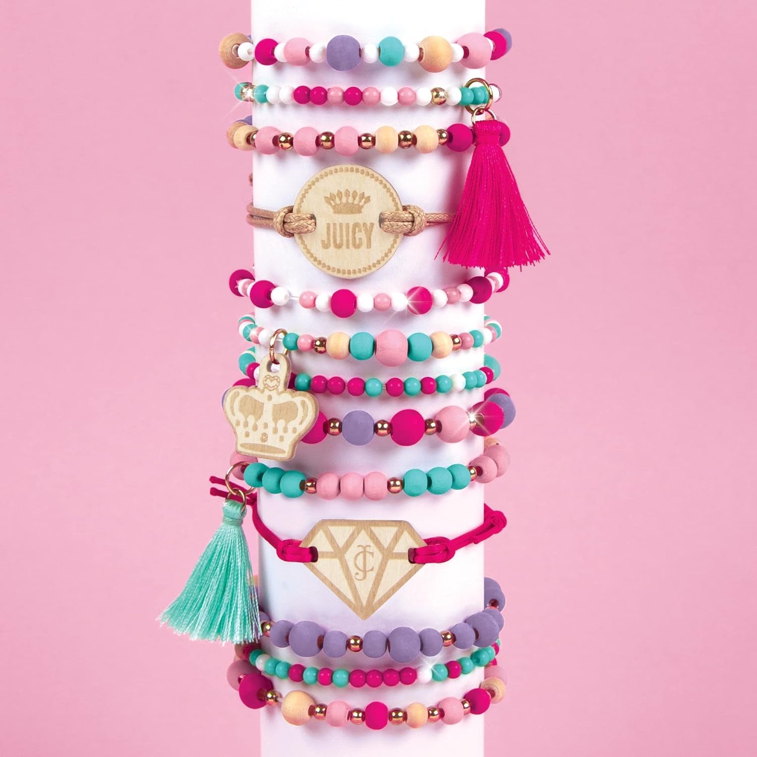 - Juicy Couture Trendy Tassels Bracelet Making Kit - Kids Jewelry Making Kit - DIY Beads &amp; Charm Bracelet Making Kit for Girls - Friendship Bracelets with Beads for Girls 8-10-12-14