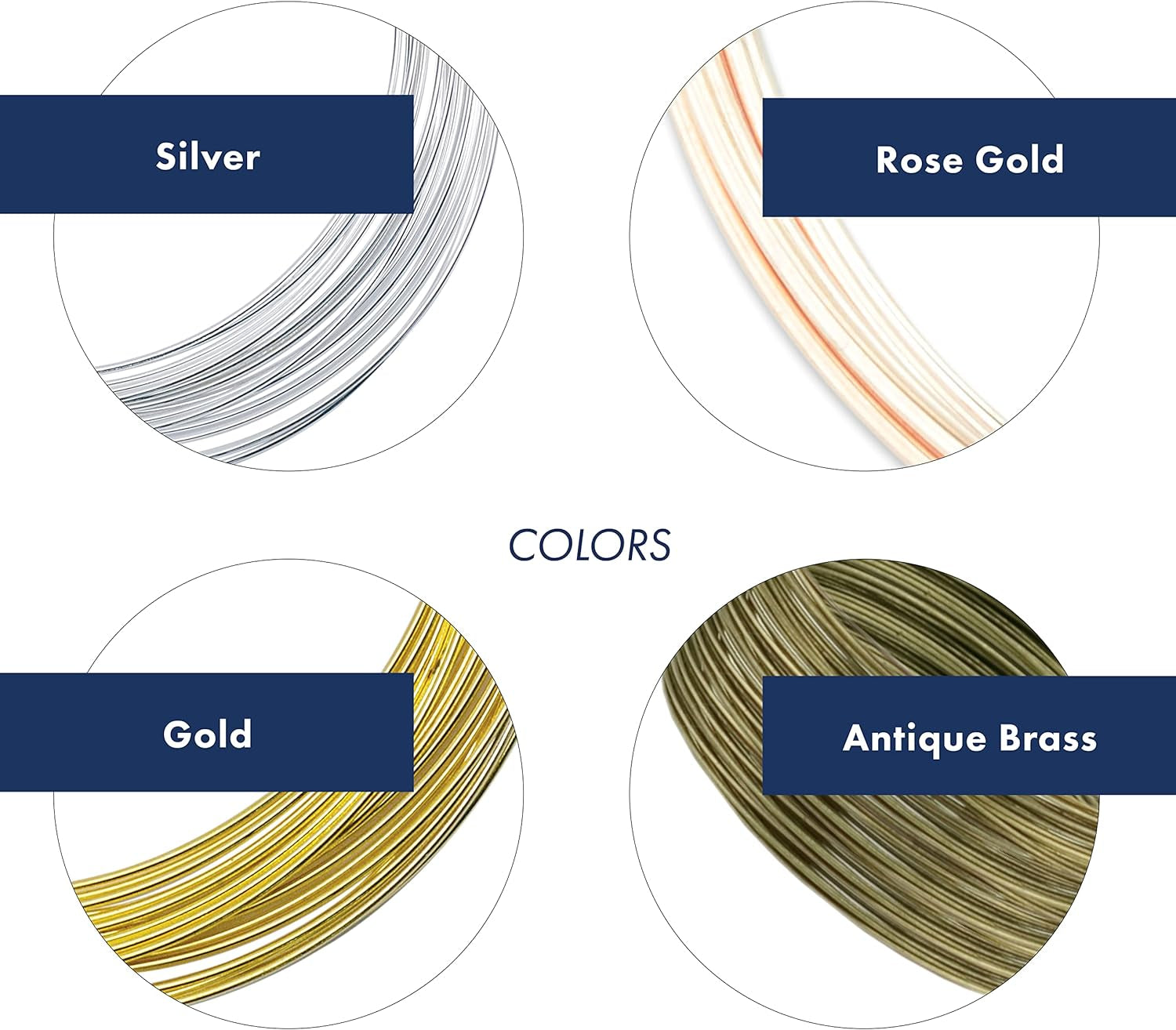 Carbon Steel Memory Wire, Round, Oval Bracelet, Antique Brass, 0.35 Oz, 23 Coils